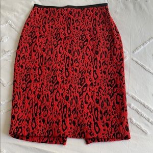 Leopard Pencil skirt